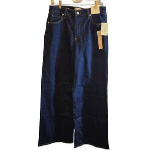 UNIVERSAL THREAD WIDE LEG JEANS DARK WASH SIZE 12 HIGH RISE NWT